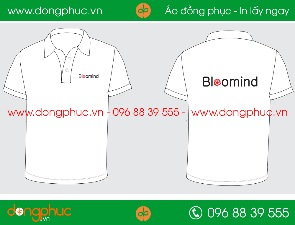 Áo phông đồng phục cty Bloomind